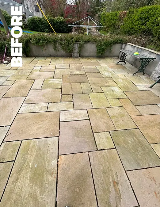patio before